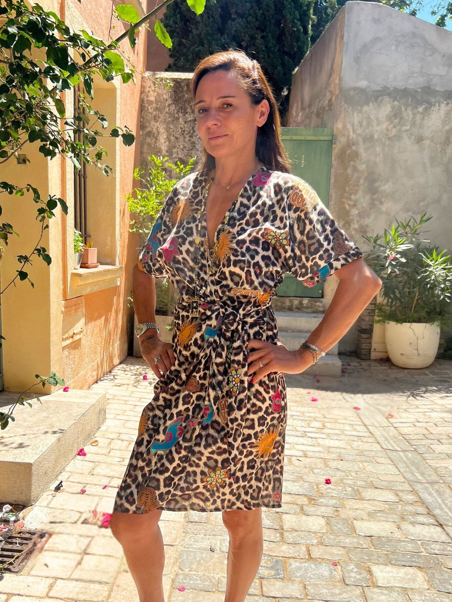 Robe Lola léopard et motifs