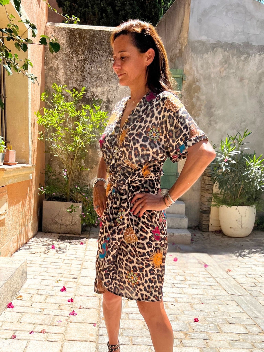 Robe Lola léopard et motifs